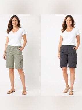 Chicos Utility shorts Bermuda size 10-12